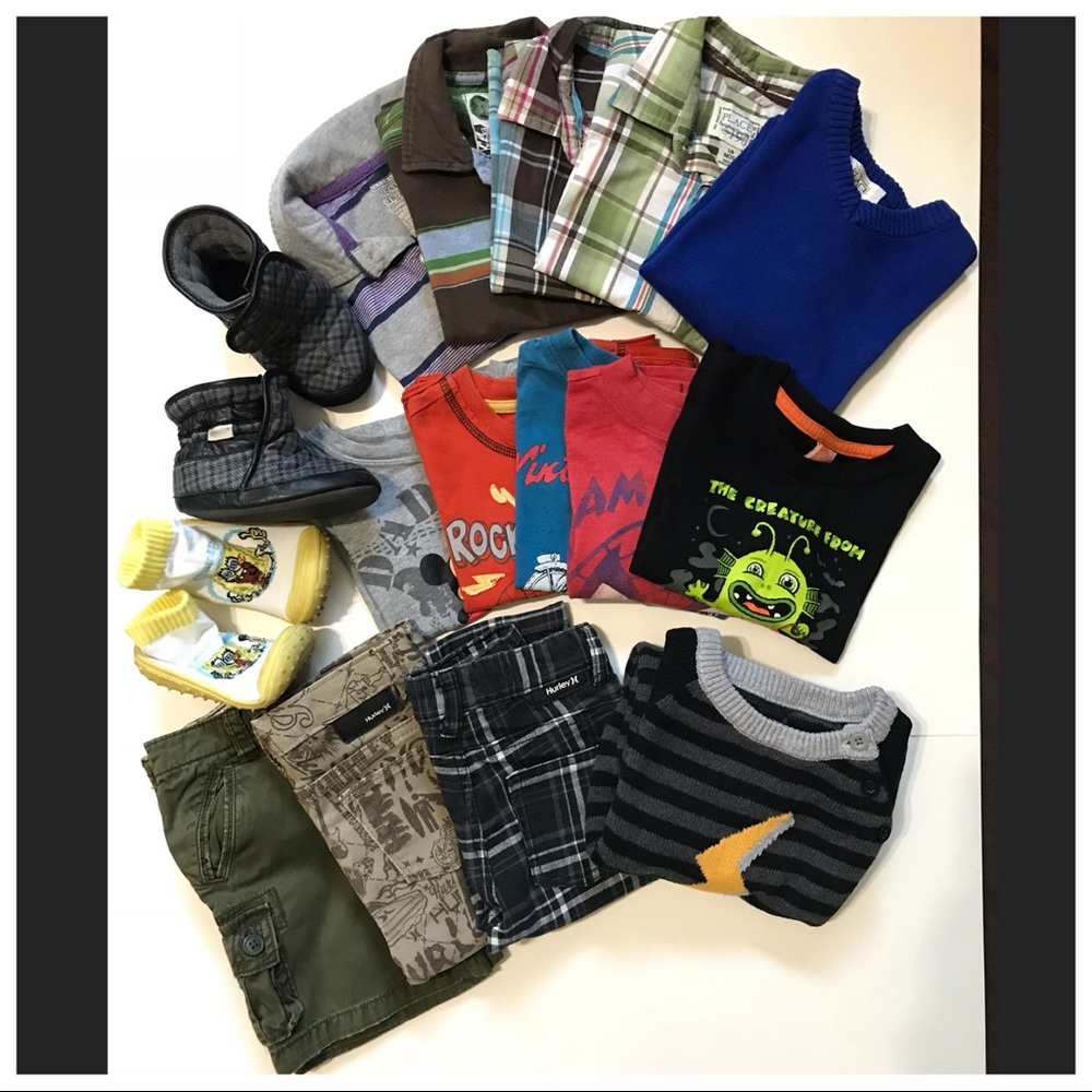 GAP RALPH LAUREN HURLEY SHORTS SHIRTS PANTS ROBEEZ